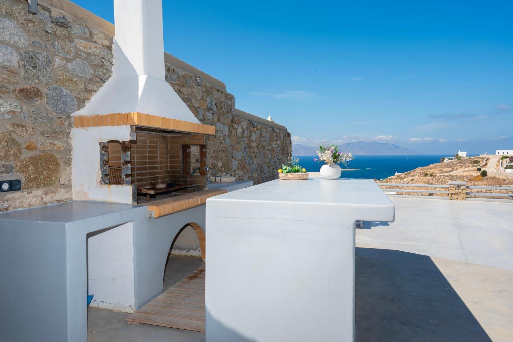 Villa Anema Mykonos - Blue Views Mykonos Villas Mykonos Town ภายนอก รูปภาพ