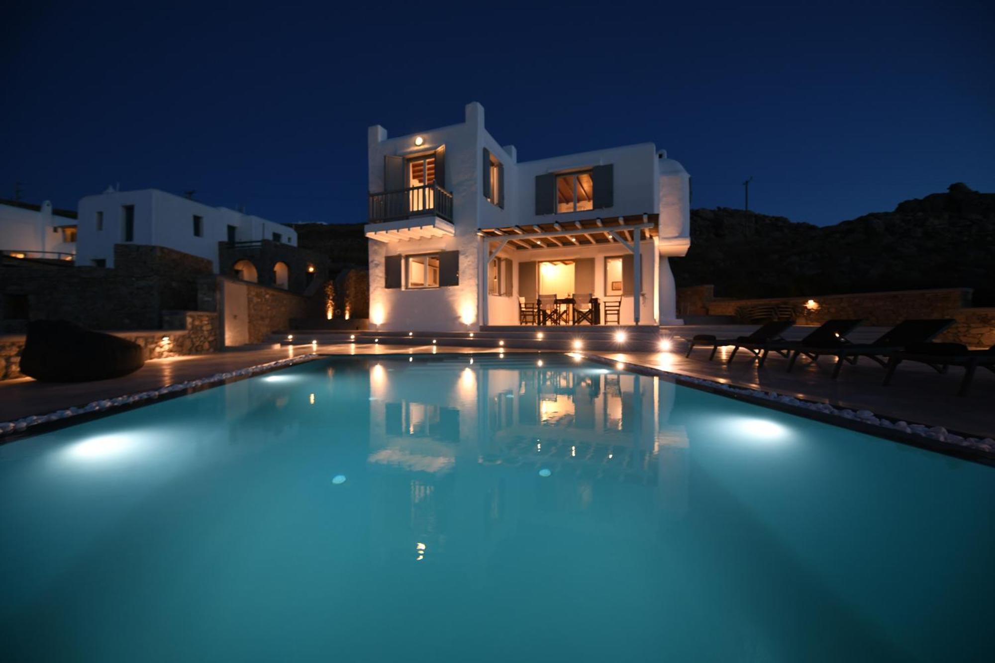 Villa Anema Mykonos - Blue Views Mykonos Villas Mykonos Town ภายนอก รูปภาพ
