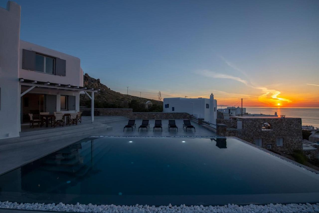 Villa Anema Mykonos - Blue Views Mykonos Villas Mykonos Town ภายนอก รูปภาพ