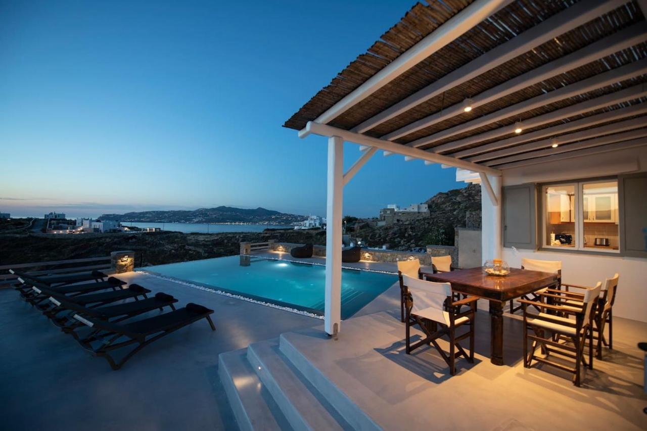 Villa Anema Mykonos - Blue Views Mykonos Villas Mykonos Town ภายนอก รูปภาพ